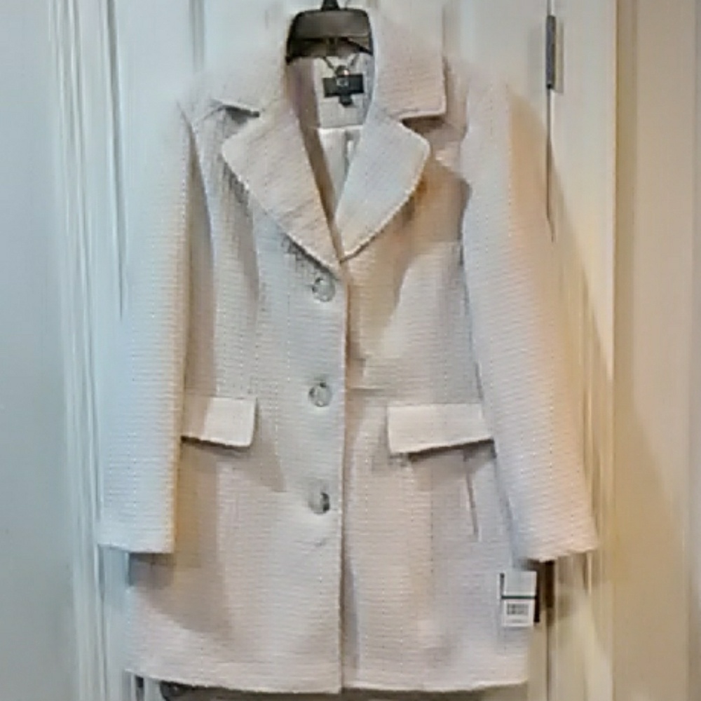Oatmeal basket weave NWT coat